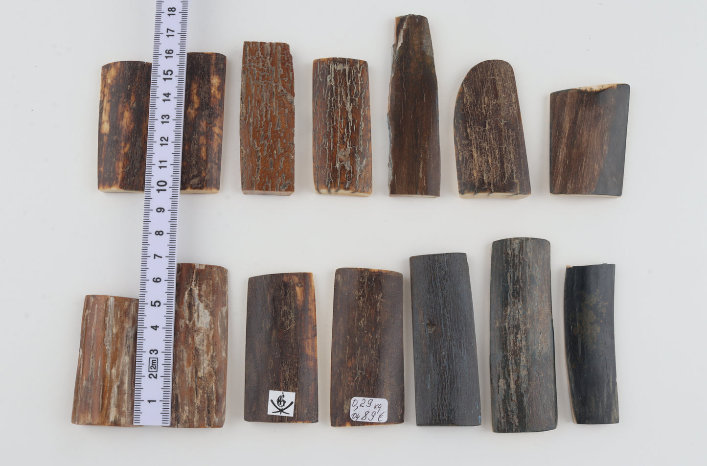 Natural mammoth bark pieces