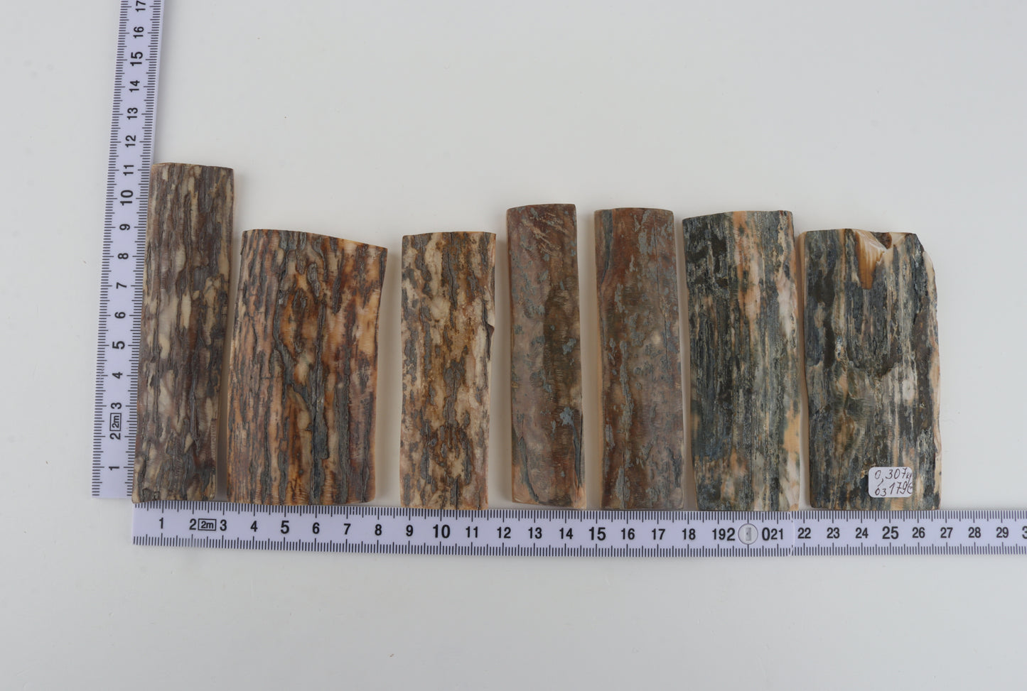 Natural mammoth bark pieces