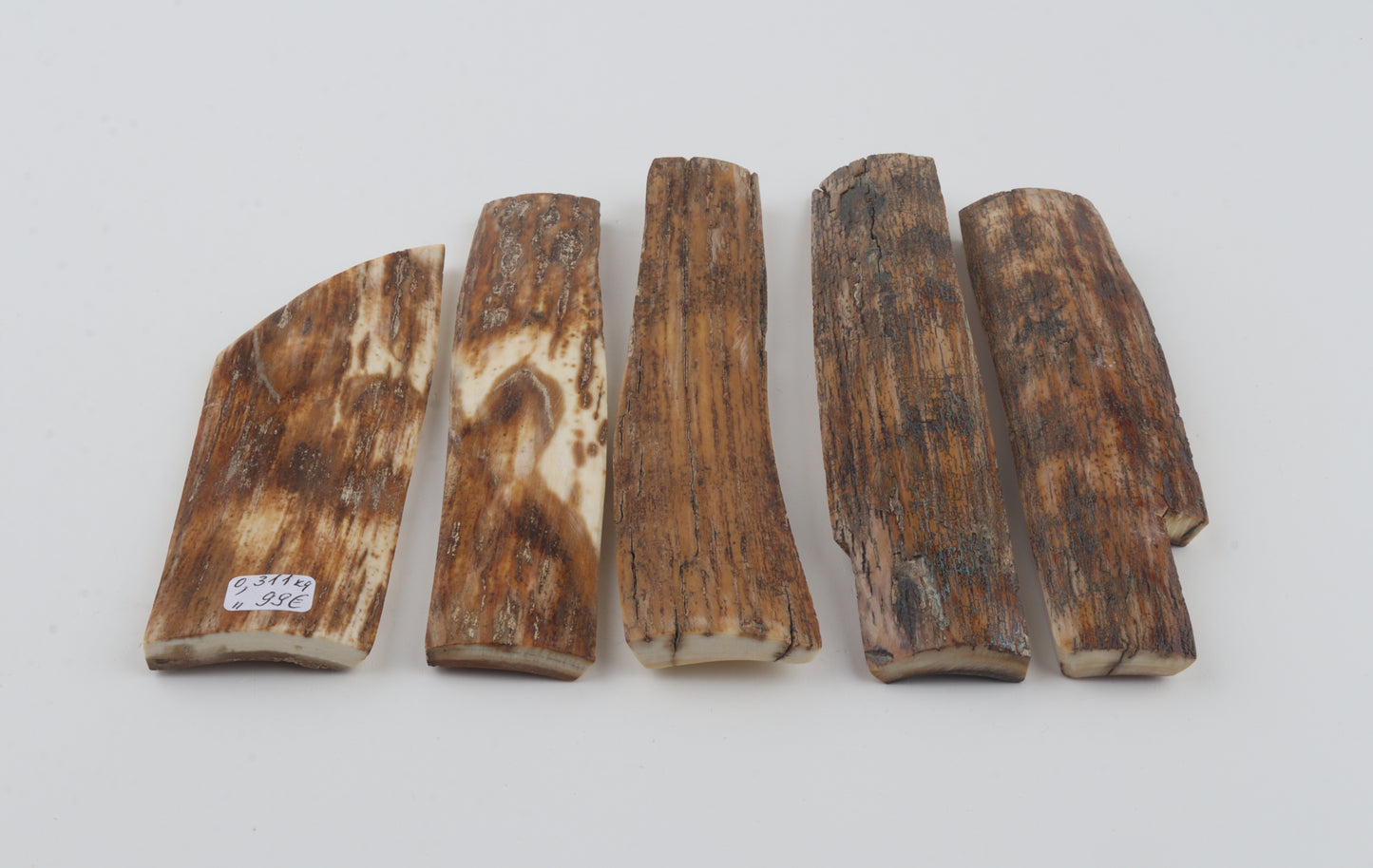 Brown-orange mammoth bark pieces