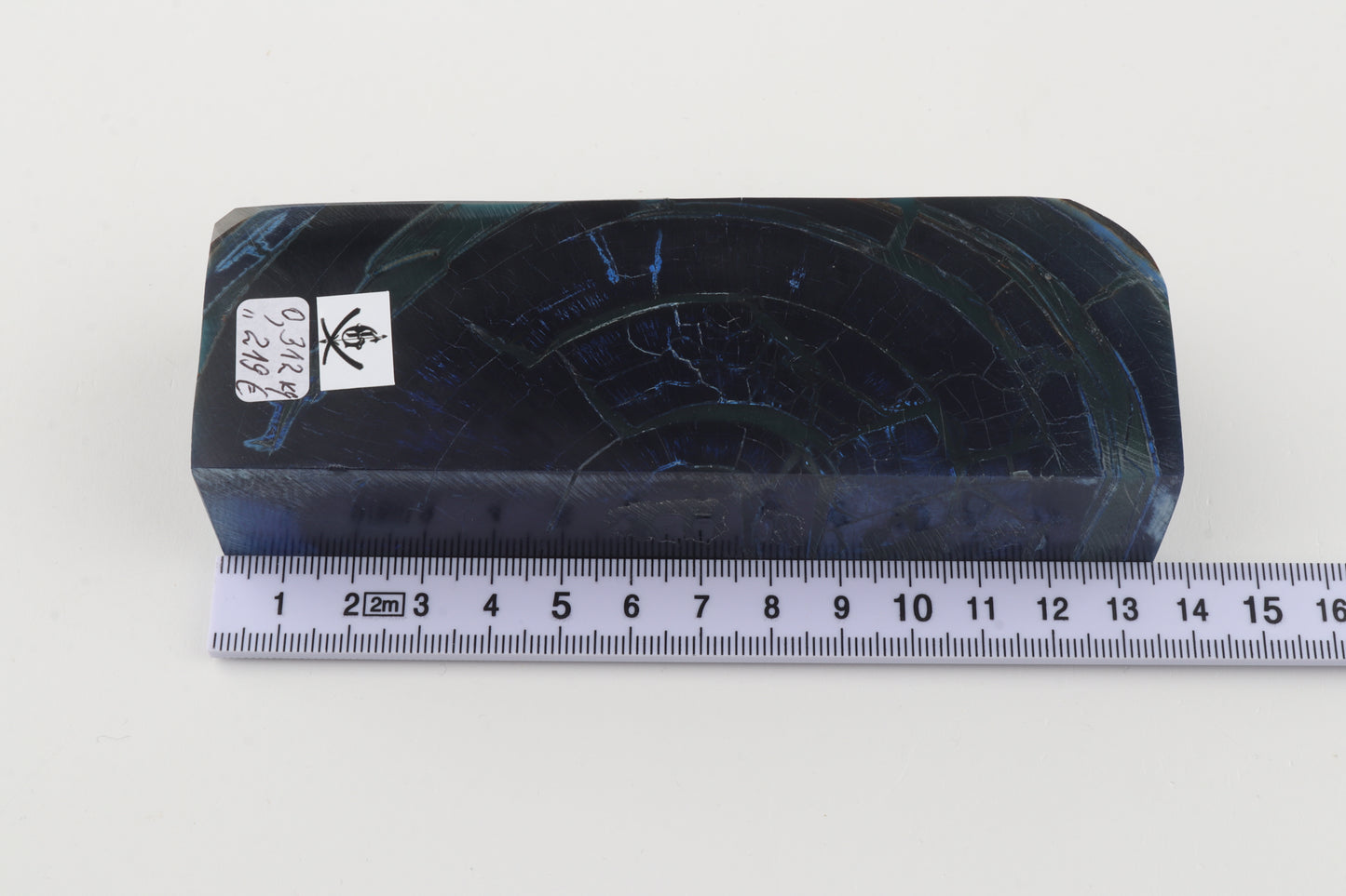 Stabilized mammoth ivory block