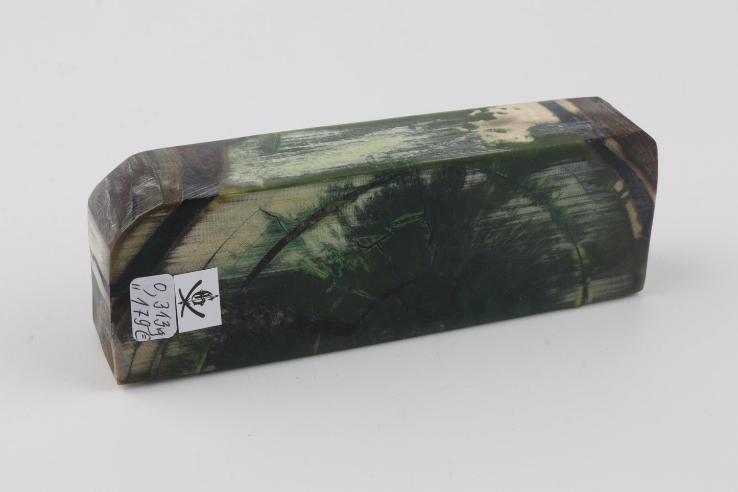 Stabilized mammoth ivory block