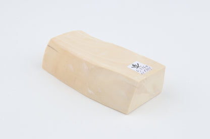 White mammoth ivory segment