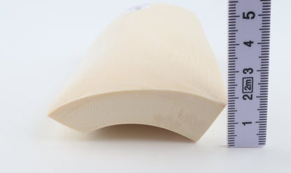 White mammoth ivory segment