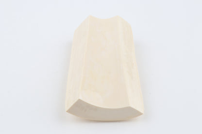 White mammoth ivory segment