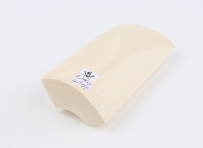 White mammoth ivory segment