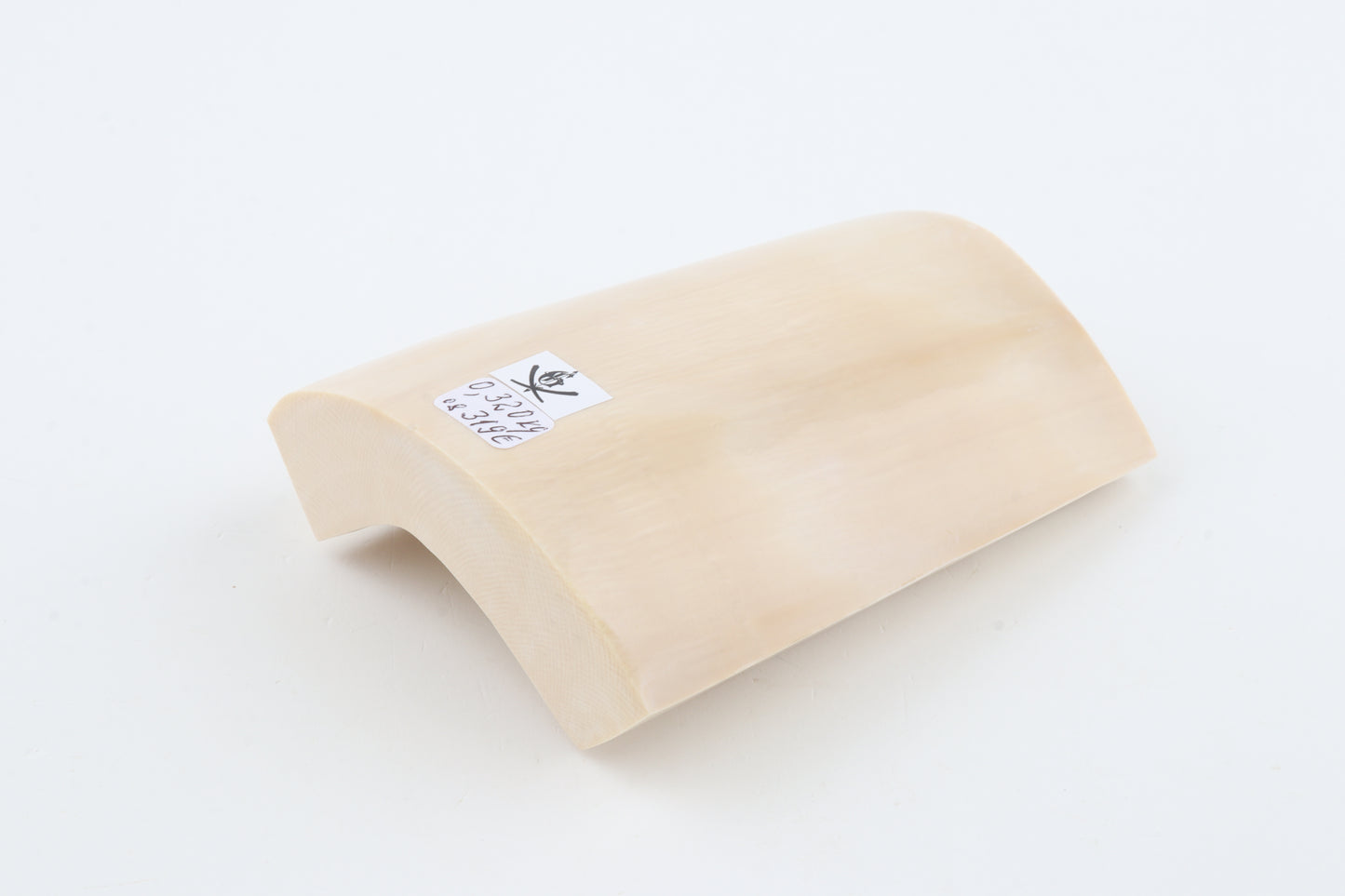 White mammoth ivory segment