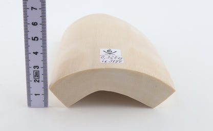 White mammoth ivory segment