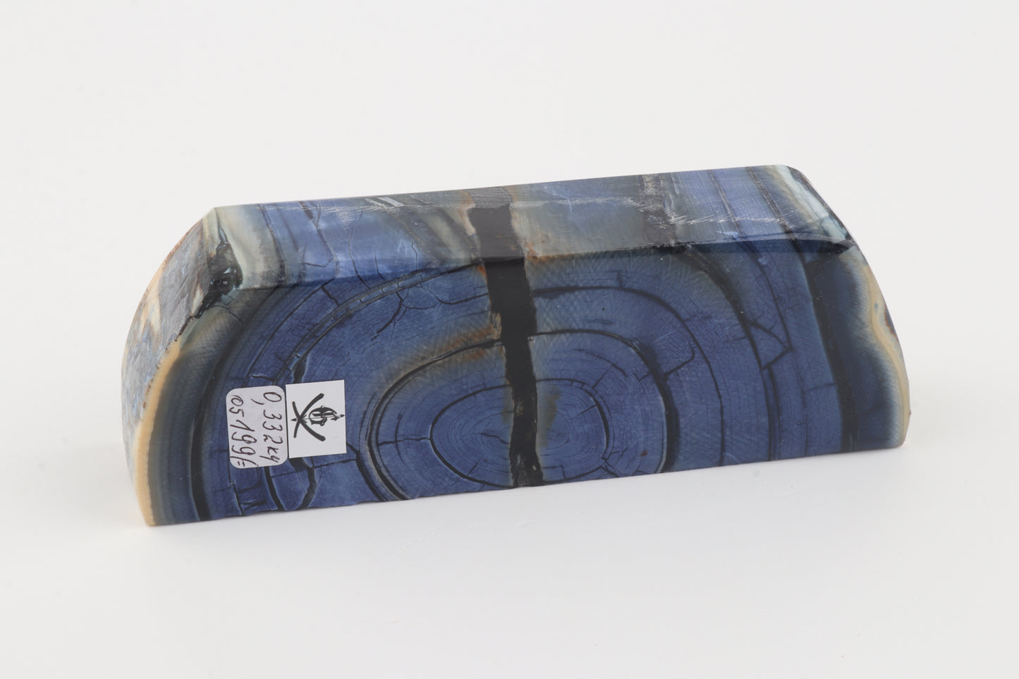 Stabilised mammoth ivory block