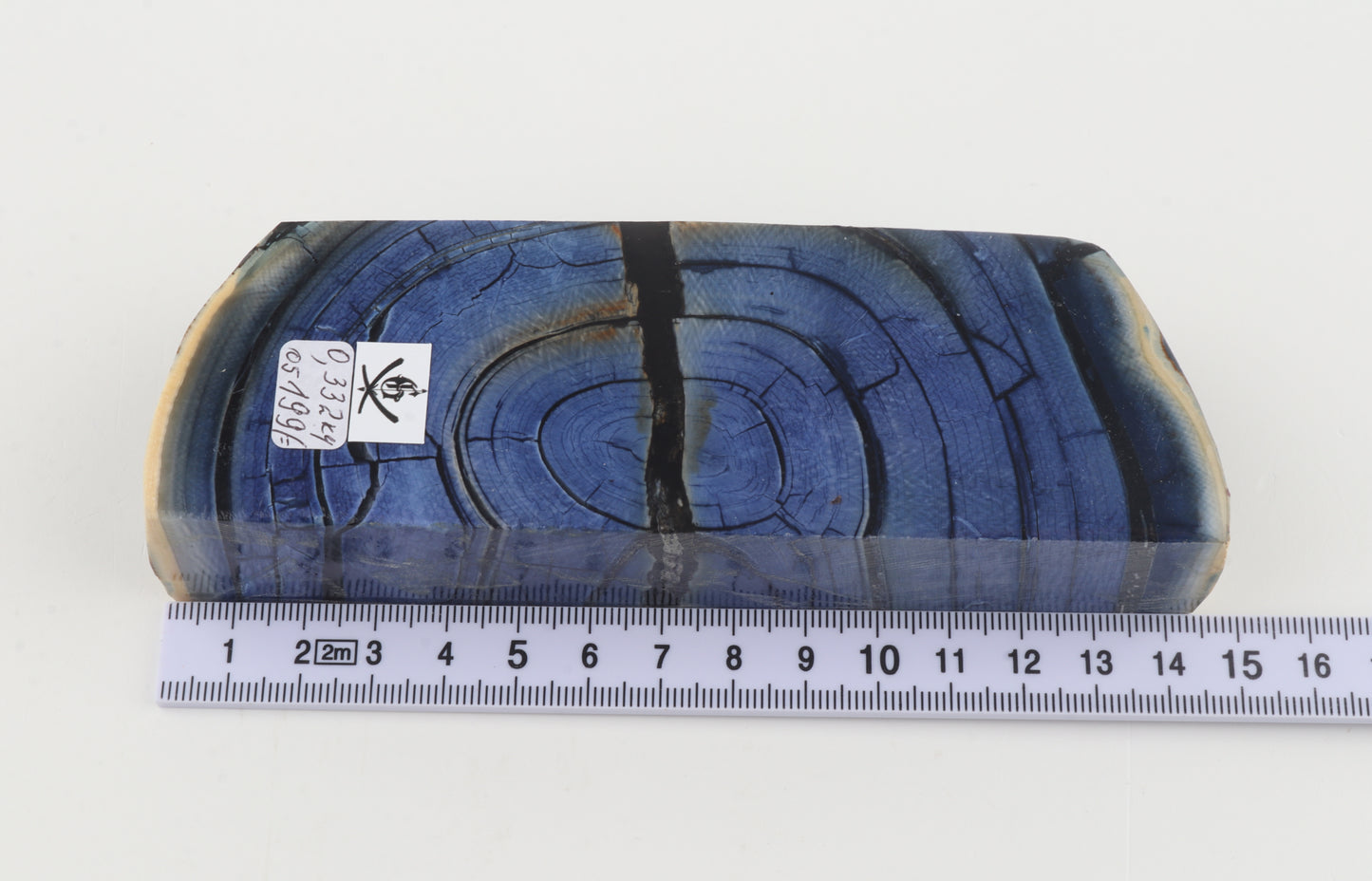 Stabilised mammoth ivory block