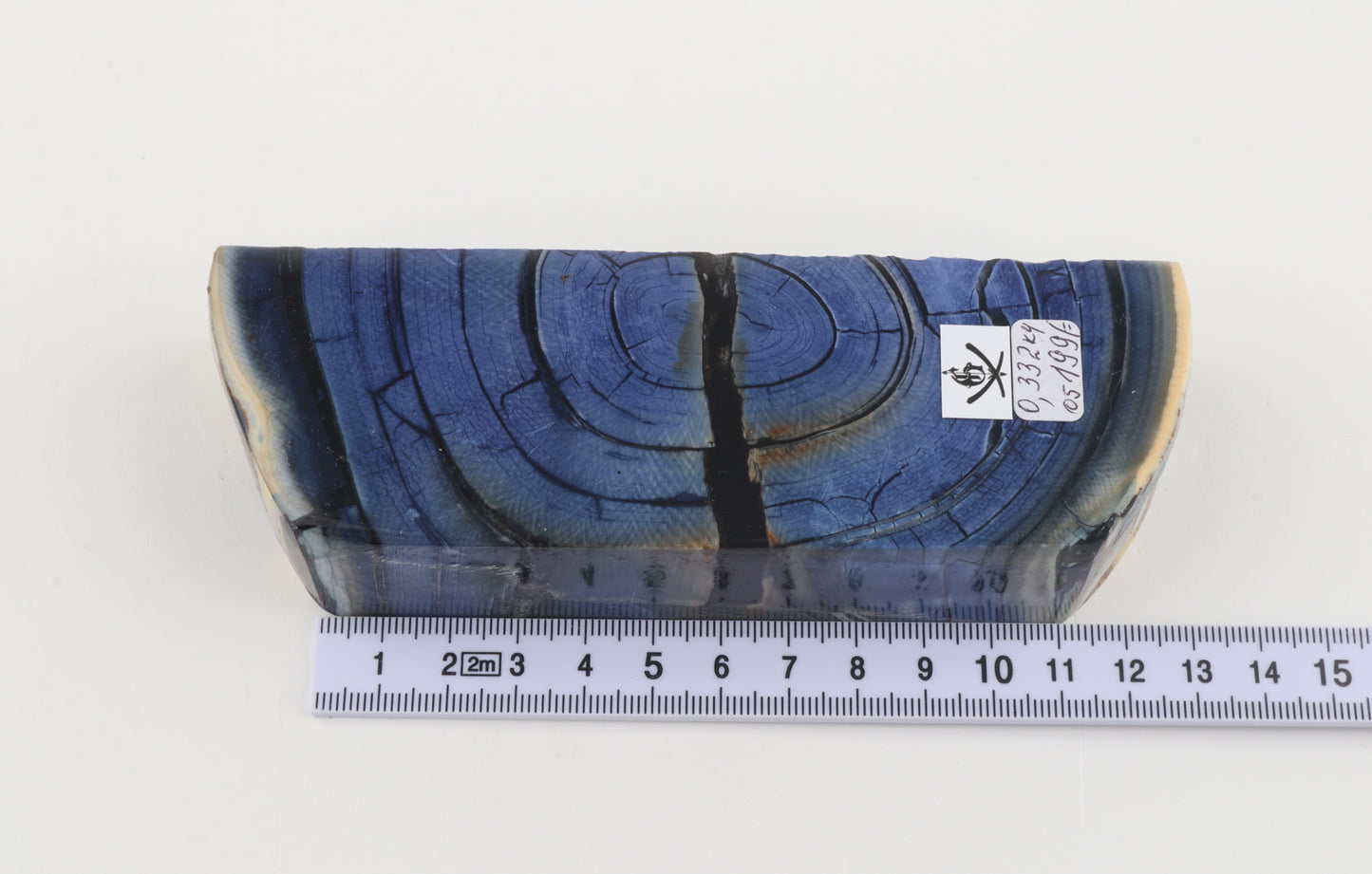 Stabilised mammoth ivory block