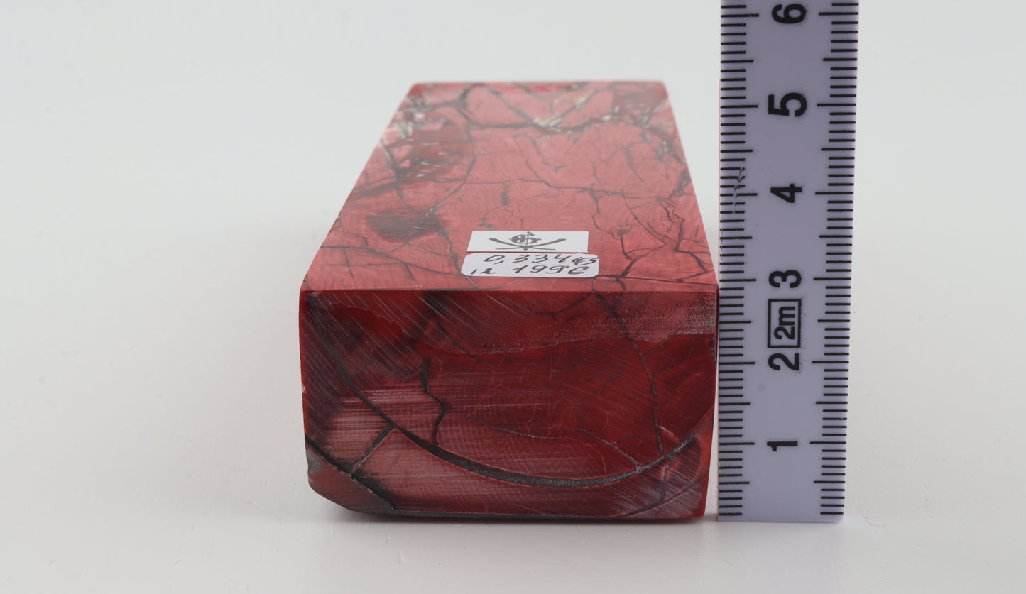 Stabilised mammoth ivory block