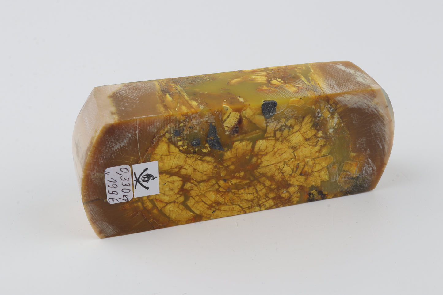 Stabilized mammoth ivory block