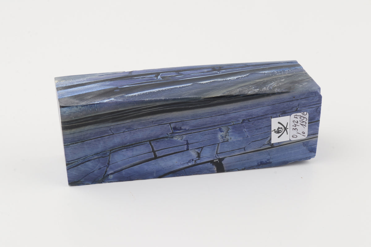 Stabilised mammoth ivory block