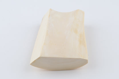 Cream-beige mammoth ivory piece
