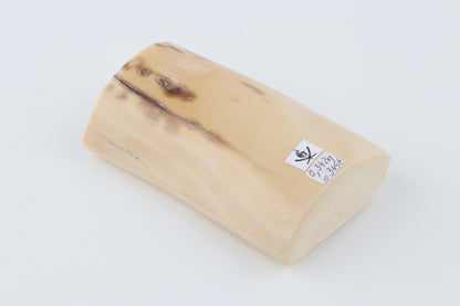 Cream-beige mammoth ivory piece