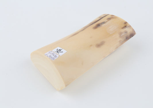 Cream-beige mammoth ivory piece