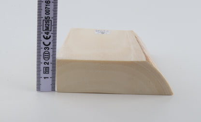 White mammoth ivory piece