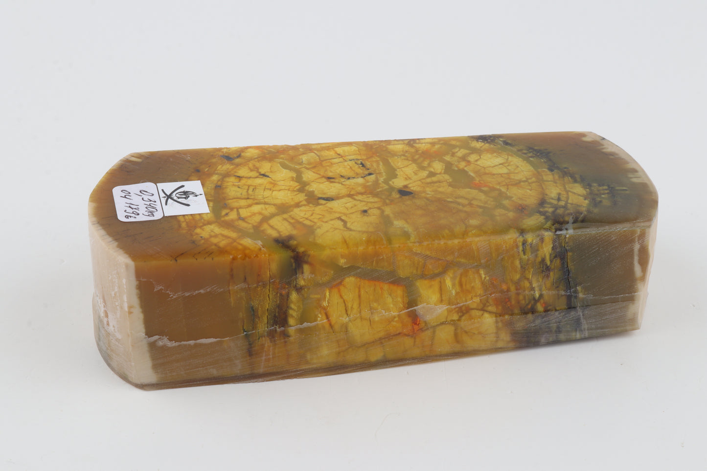 Stabilised mammoth ivory block