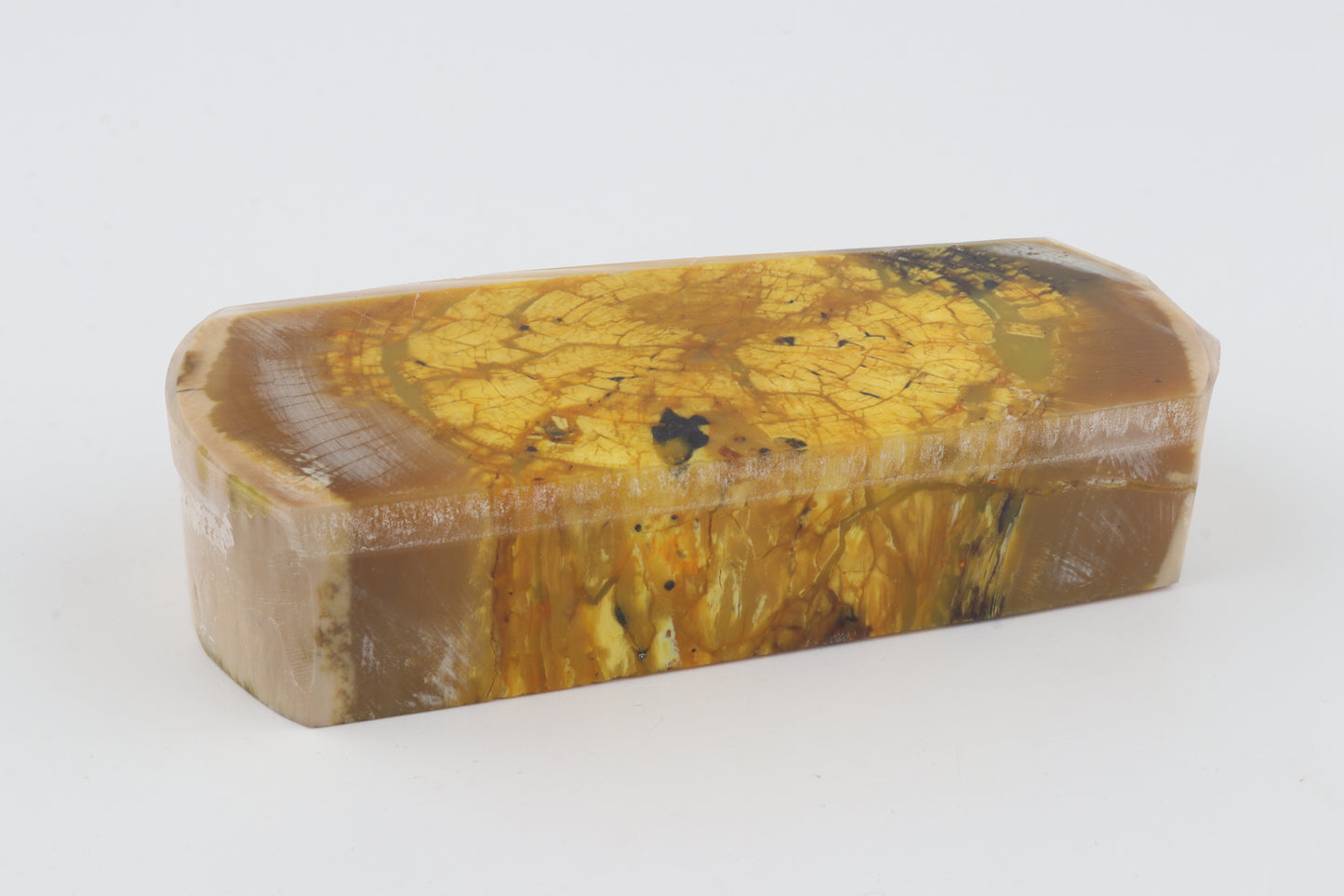 Stabilised mammoth ivory block