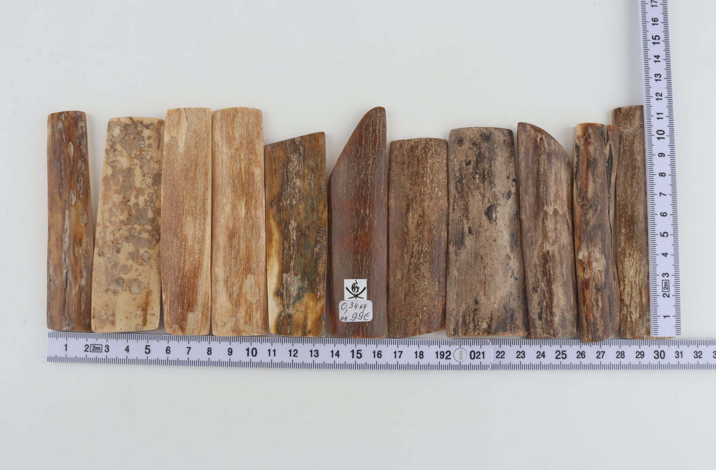 Natural mammoth bark pieces