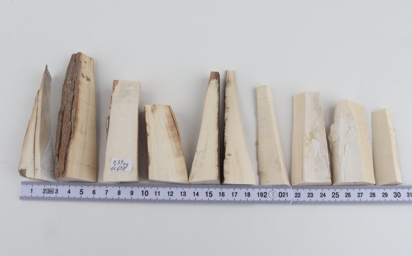 Raw mammoth ivory pieces