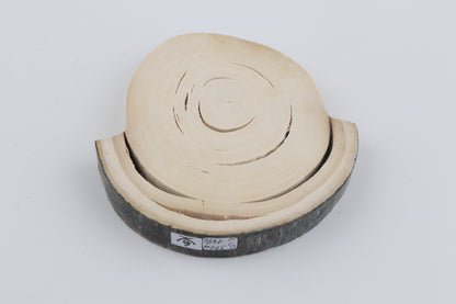 Round mammoth tusk piece