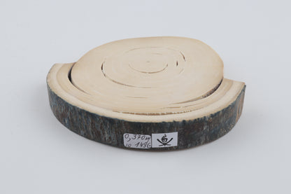 Round mammoth tusk piece