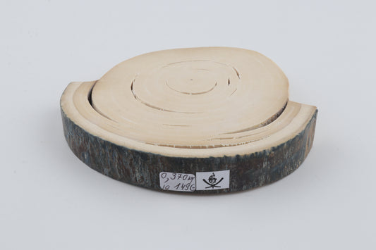 Round mammoth tusk piece