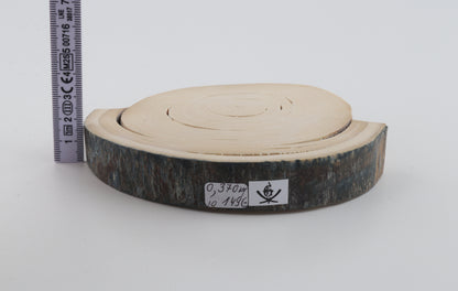 Round mammoth tusk piece