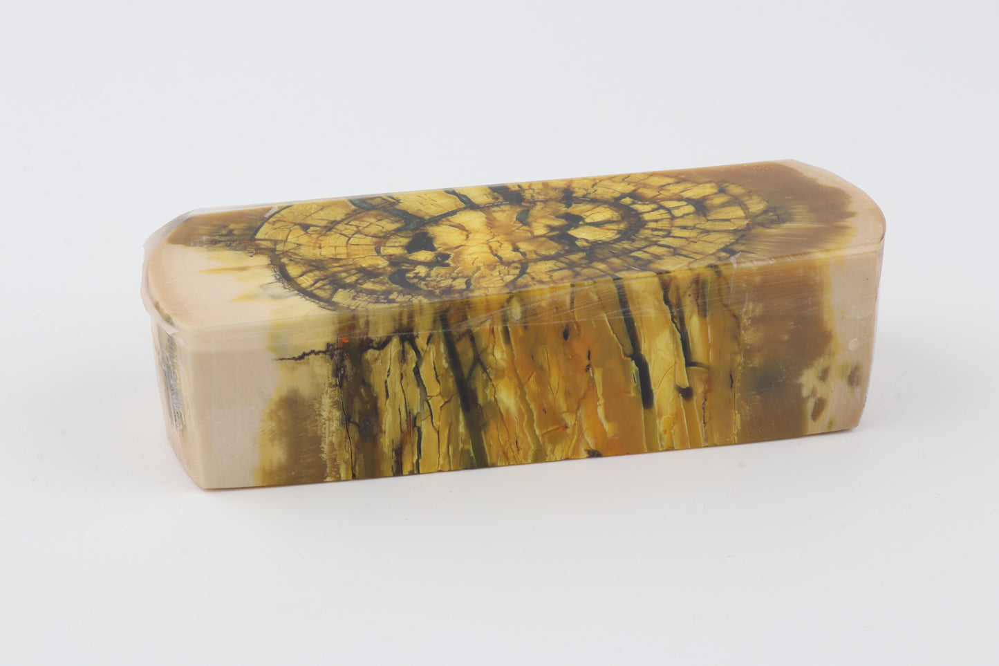 Stabilized mammoth ivory block