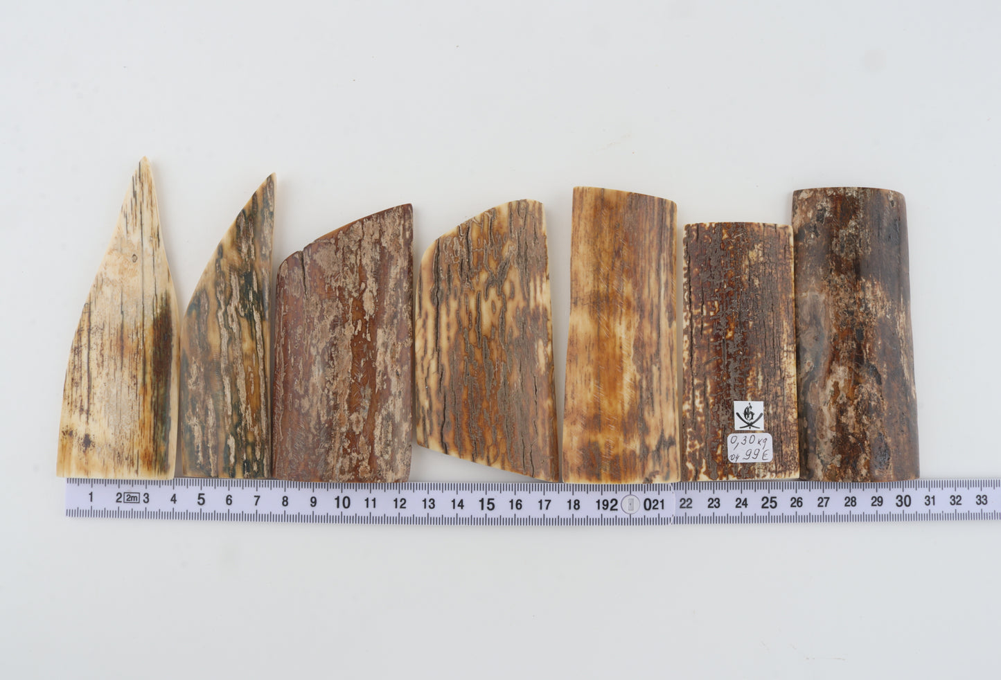 Natural mammoth bark pieces