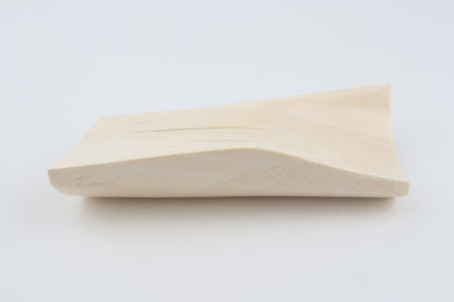 White mammoth ivory segment
