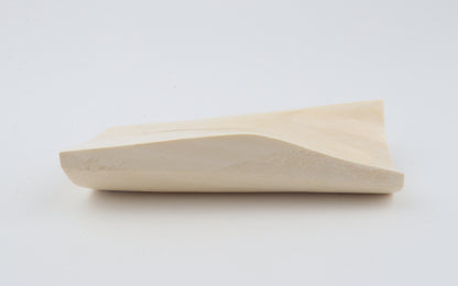 White mammoth ivory segment