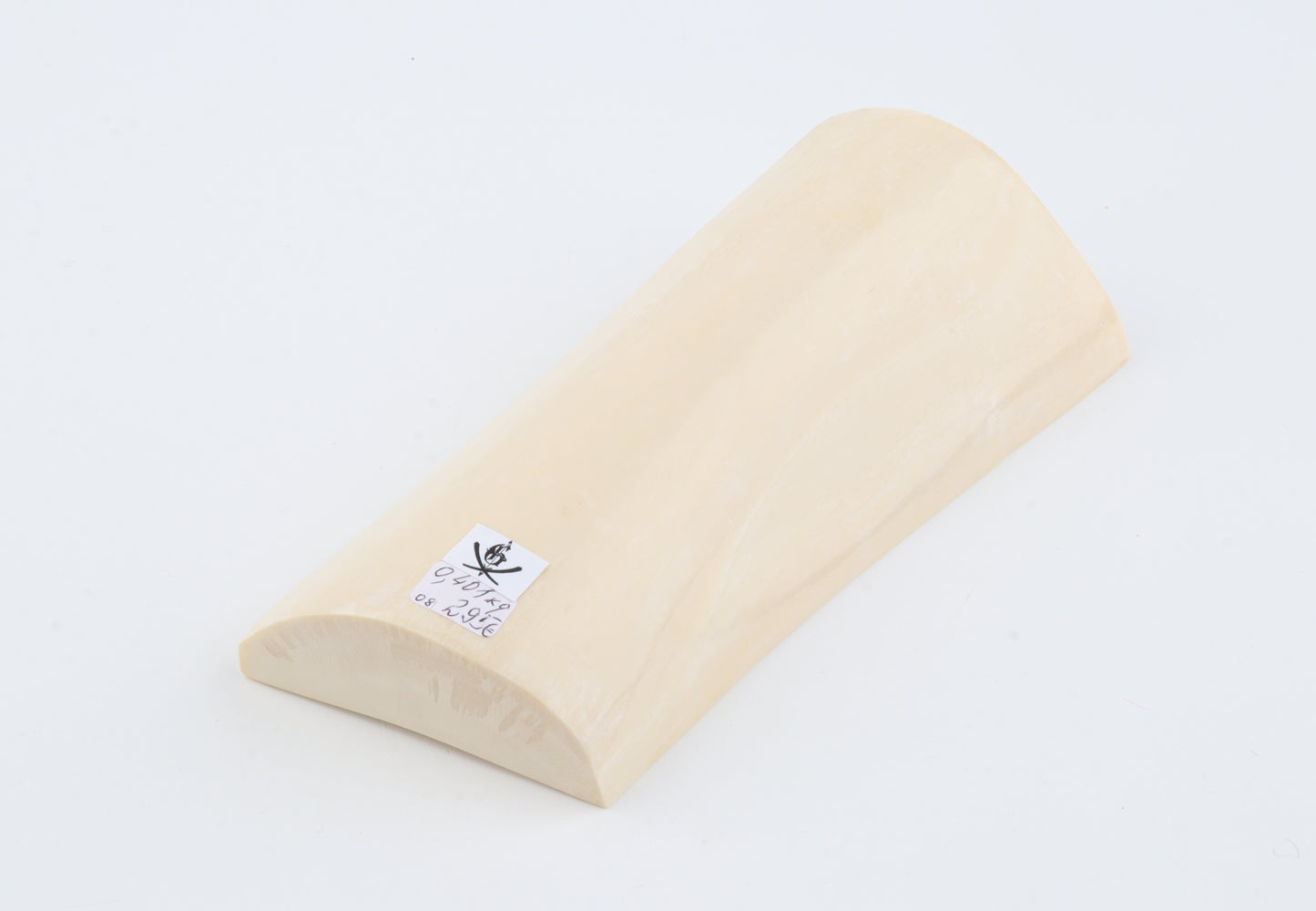 White mammoth ivory segment
