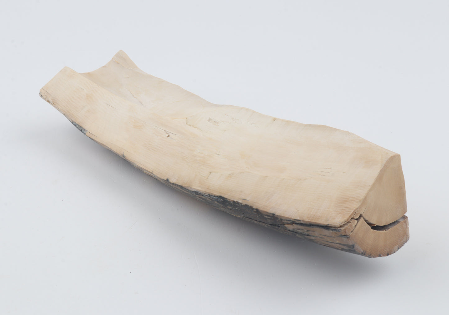 Creme-blue mammoth ivory piece