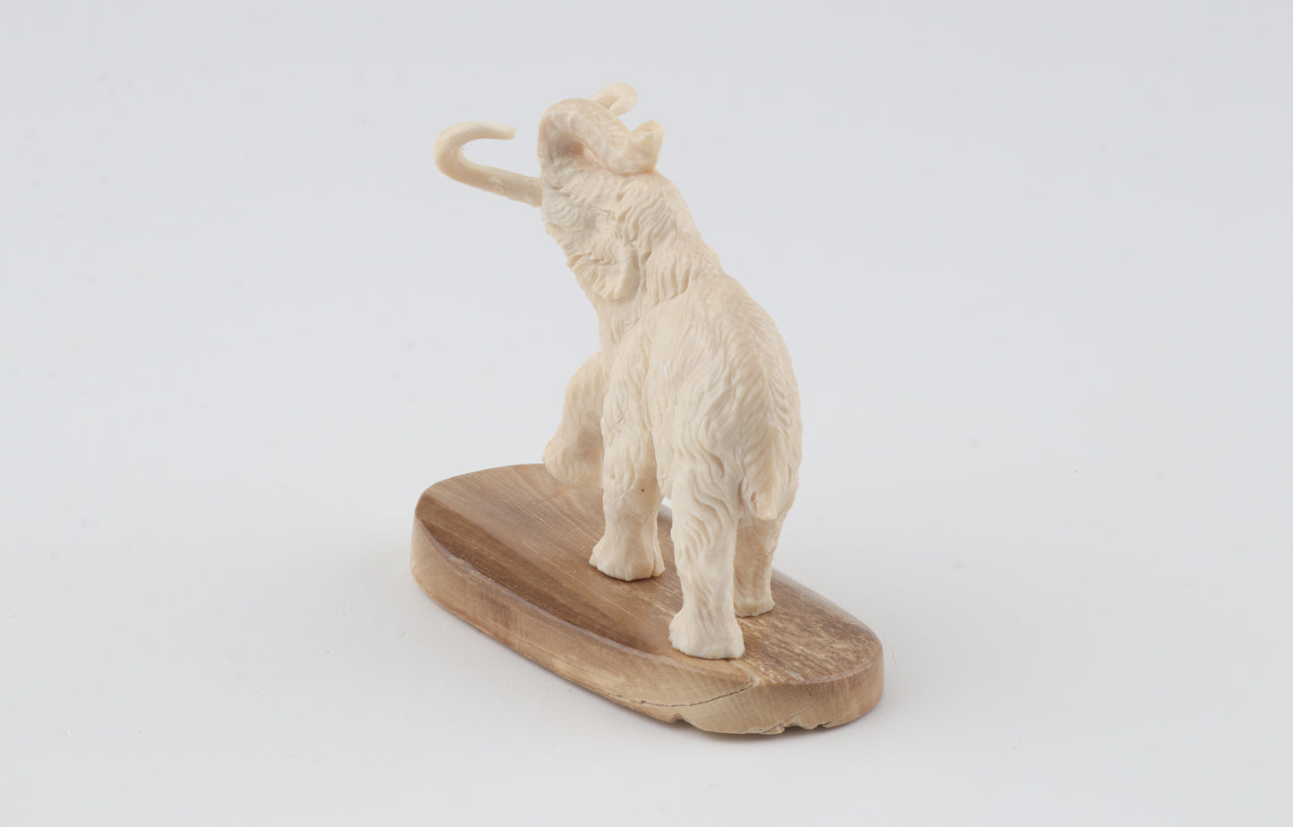 Carved woollly mammoth figurine