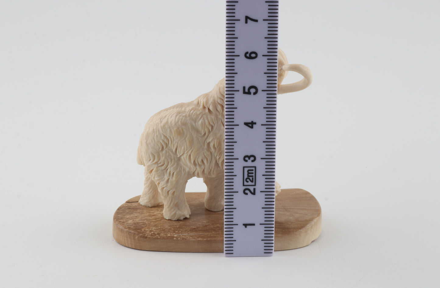 Carved woollly mammoth figurine