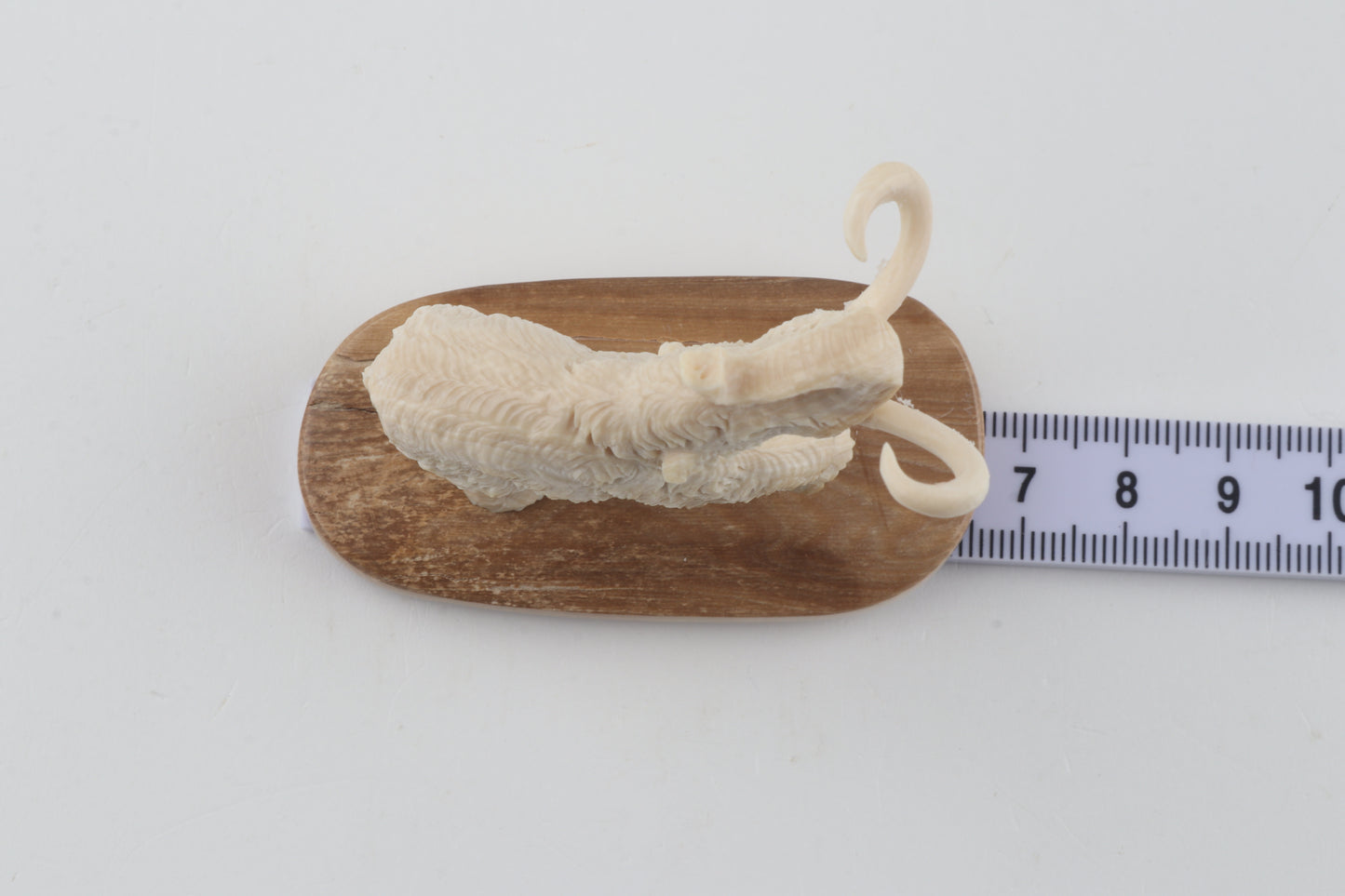 Carved woollly mammoth figurine