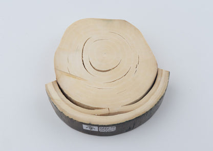 Round mammoth ivory piece