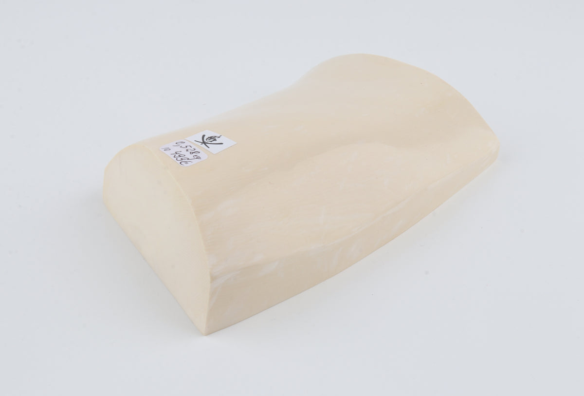 White mammoth ivory segment