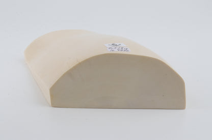 White mammoth ivory segment