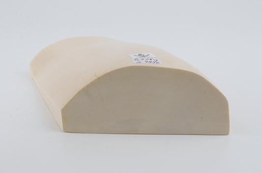 White mammoth ivory segment