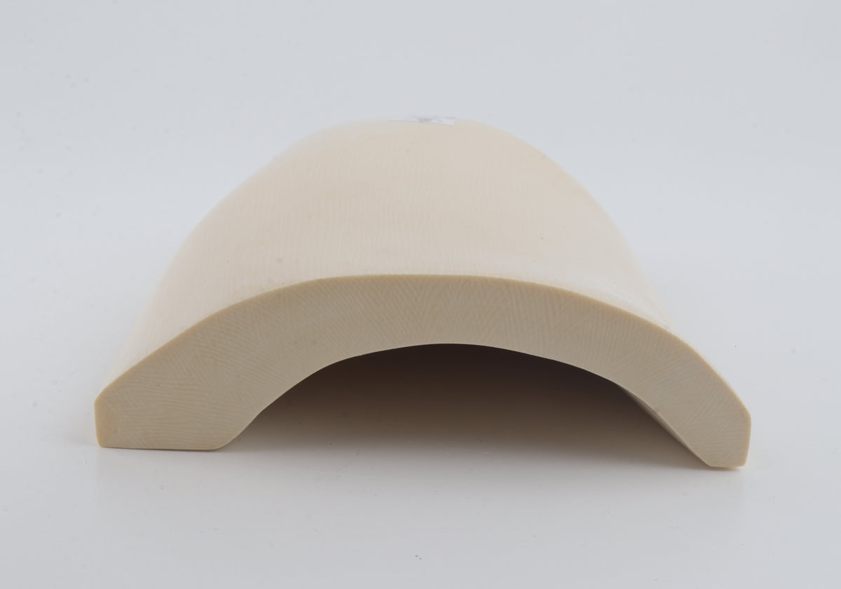 White mammoth ivory segment