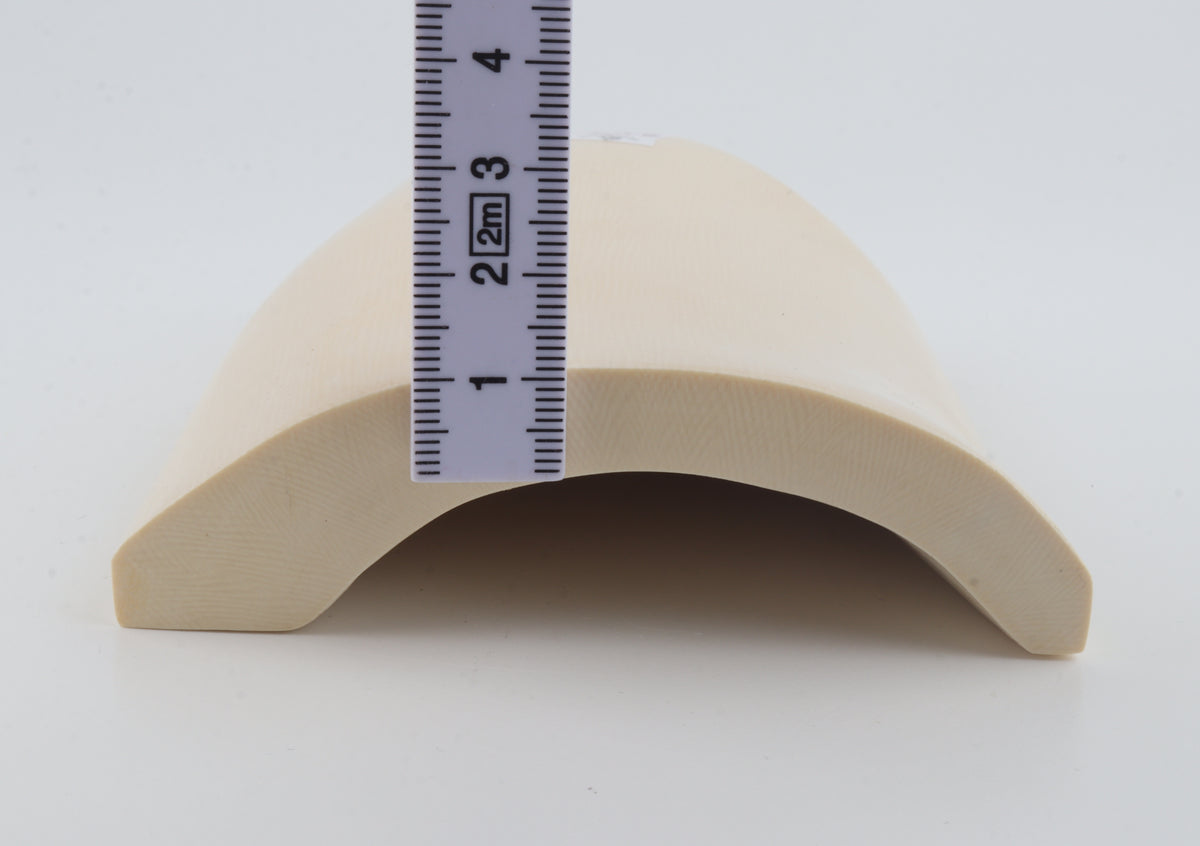 White mammoth ivory segment