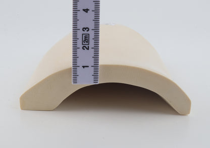 White mammoth ivory segment