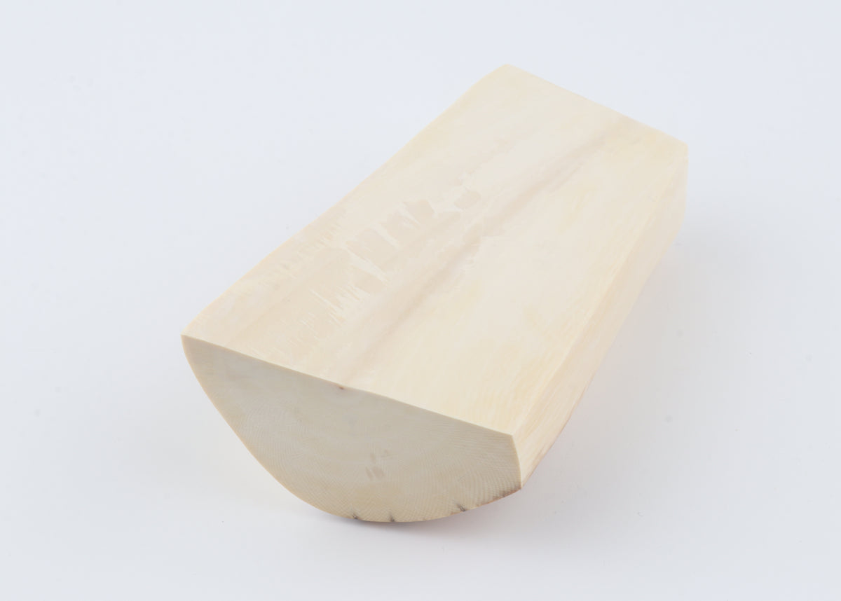 Natural mammoth ivory segment