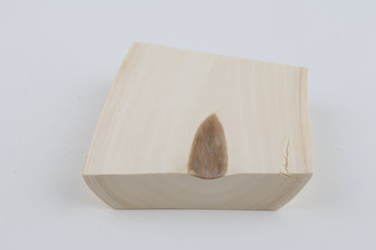 White mammoth ivory segment