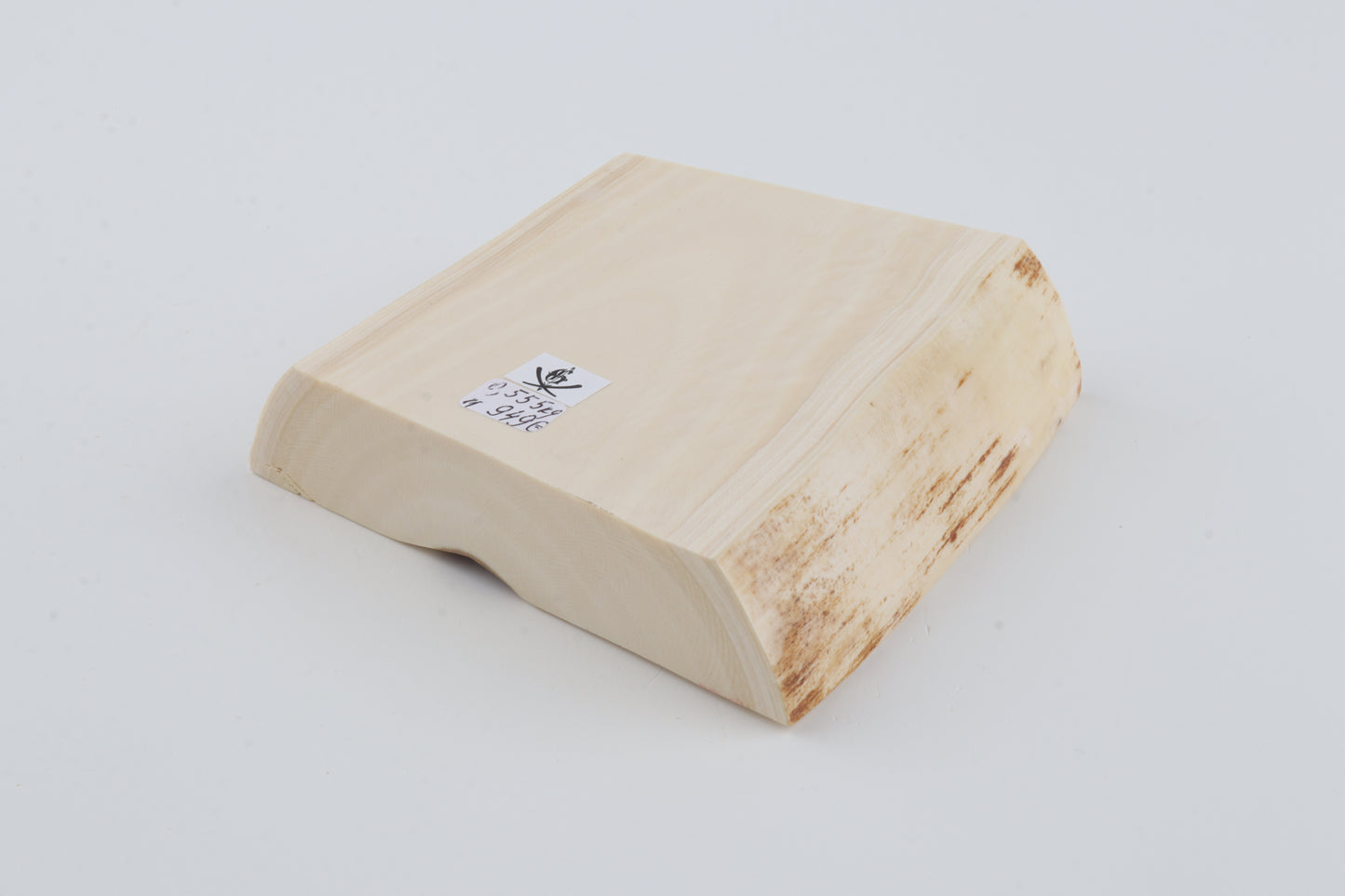 White mammoth ivory segment