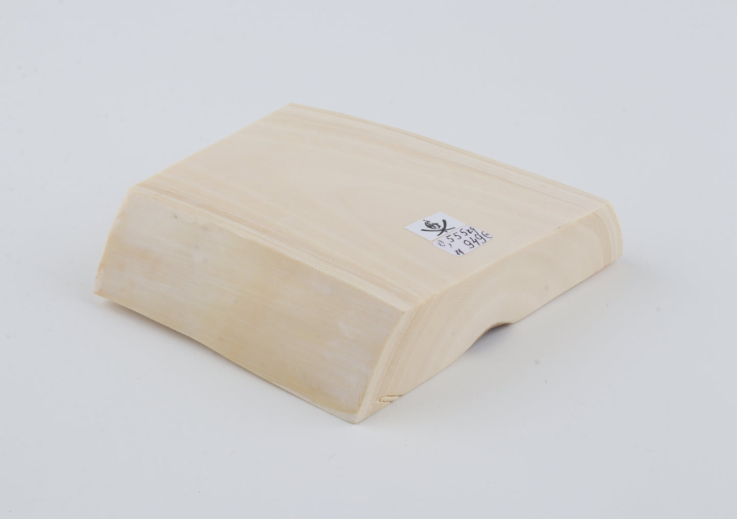 White mammoth ivory segment