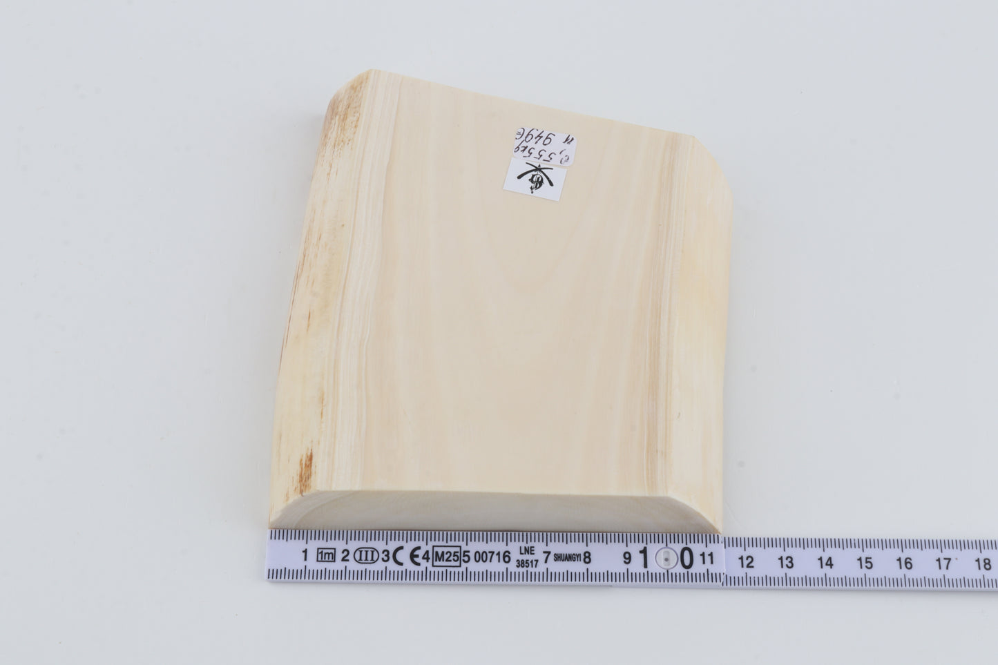 White mammoth ivory segment